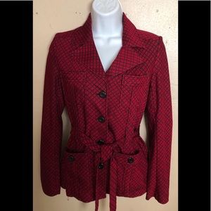 Vertigo Paris Blazer,  Red and Black Color Size XS